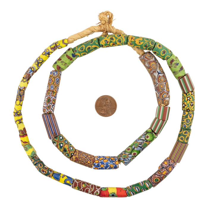 Antique Venetian Millefiori African Trade Beads #20659