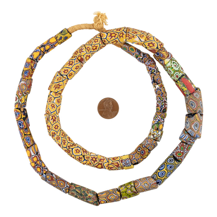 Antique Venetian Millefiori African Trade Beads #20707