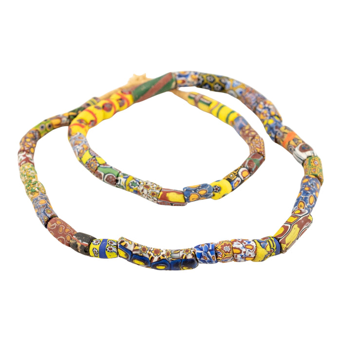 Thin Antique Venetian Millefiori African Trade Beads #20727