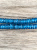 Hidden Gems: Turquoise Blue Rondelle Recycled Glass Beads