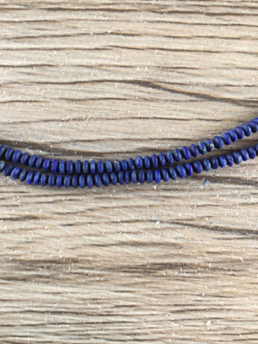 Hidden Gems: Tiny Afghan Lapis Lazuli Saucer Beads