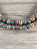 Hidden Gems: Groundhog Grey Inlaid Nepal Bone Mala Beads