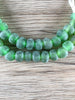 Hidden Gems: Green Round Java Recycled Glass Beads