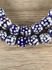 Hidden Gems: Blue Java Glass Polka Dot Skunk Beads