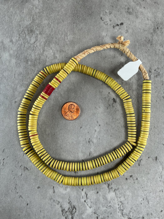 Hidden Gems: Vintage Sliced Yellow Prosser Beads