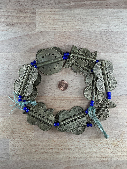 Hidden Gems: Ivory Coast Jumbo Baule Brass Beads (Long Strand)