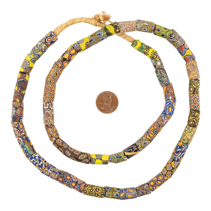 Antique Venetian Millefiori African Trade Beads #20670