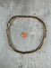 Hidden Gems: Ethiopian Brass Tube Beads   Long Strand