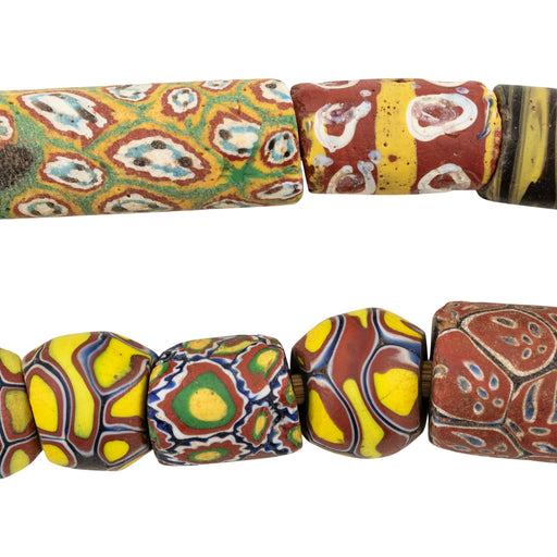 Antique Venetian Millefiori African Trade Beads #20682