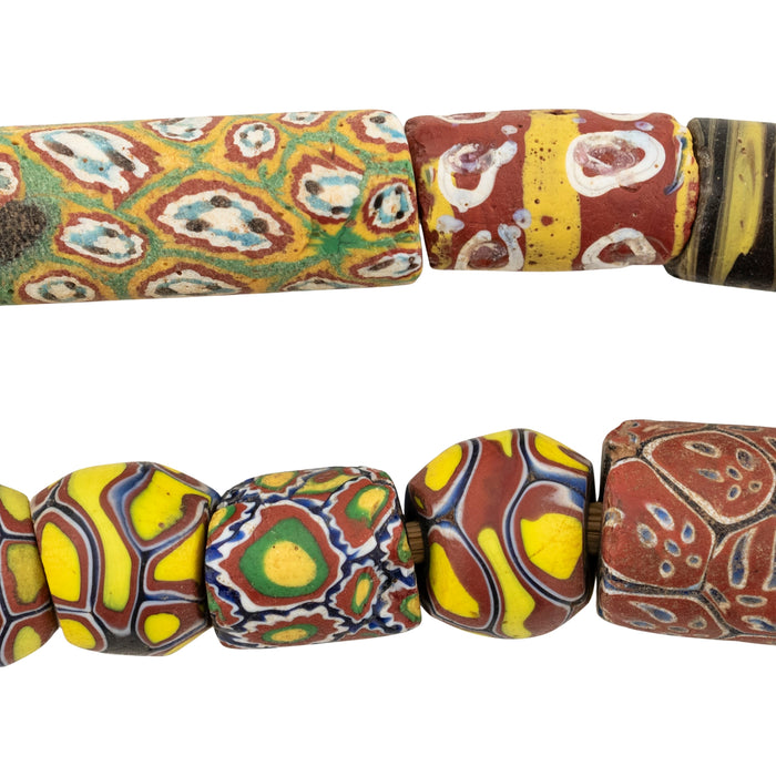 Antique Venetian Millefiori African Trade Beads #20682