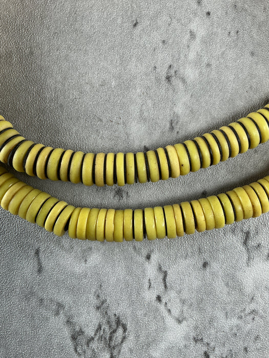 Hidden Gems: Vintage Sliced Yellow Prosser Beads