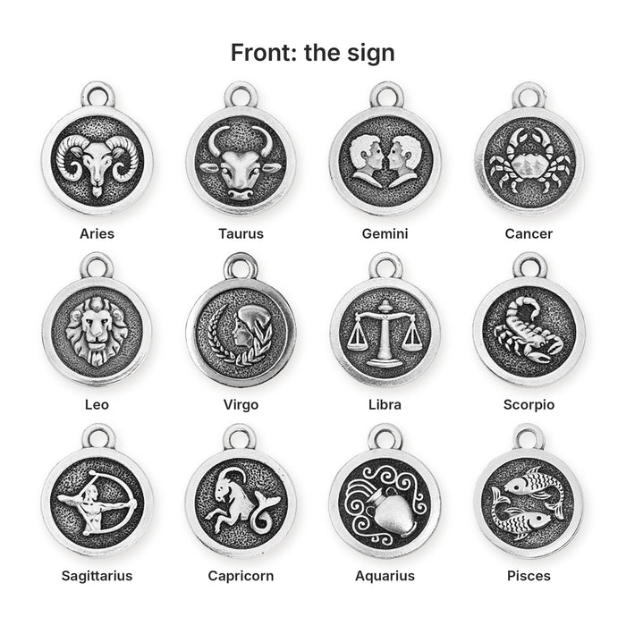 zodiac charms 05 signs front