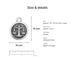 zodiac charms size details libra