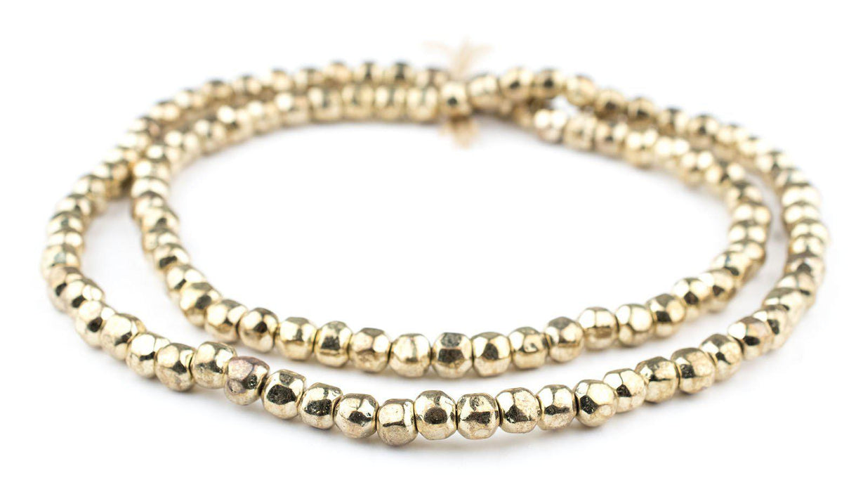 Rounded Gold Nugget Beads (6mm) - The Bead Chest