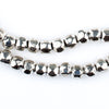 Rounded Shiny Silver Nugget Beads (6mm)