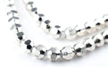 Faceted Silver Bicone Beads (6mm) - The Bead Chest