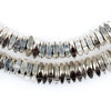Faceted Silver Square Beads (7mm)