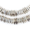 Faceted Silver Square Beads (9mm)