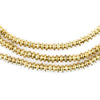 Gold Patterned Heishi Beads (3mm)