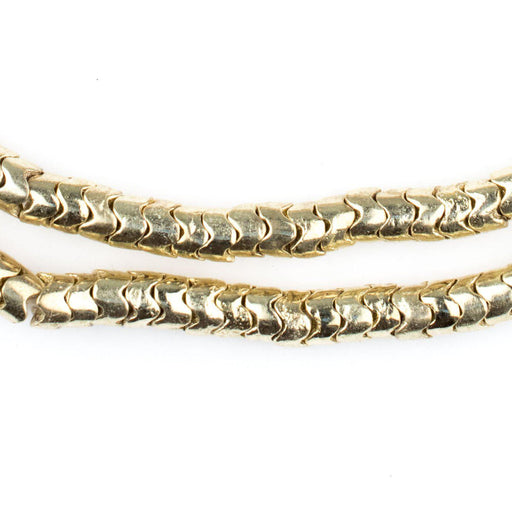 Gold Interlocking Snake Beads (6mm) - The Bead Chest