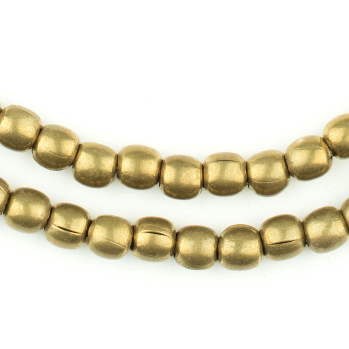 Smooth Brass Melon Beads (6mm) - The Bead Chest