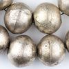 Super Jumbo Silver Artisanal Ethiopian Ball Beads (34mm)