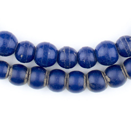 Round Navy Blue Padre Beads (9mm) - The Bead Chest