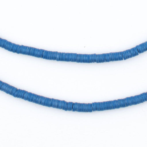 Blue Phono Record Vinyl Beads (3mm) - The Bead Chest
