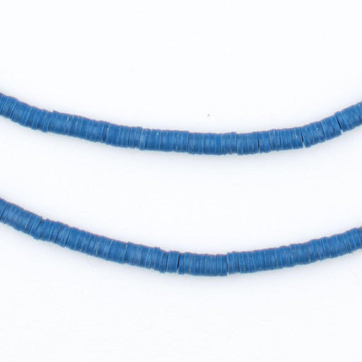Blue Phono Record Vinyl Beads (3mm) - The Bead Chest