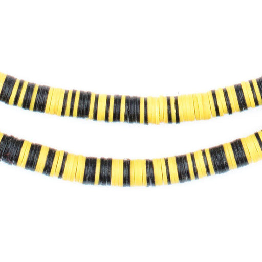 Yellow Jacket Medley Vinyl Phono Record Beads (5mm) - The Bead Chest