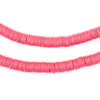 Neon Pink Vinyl Phono Record Beads (4mm)