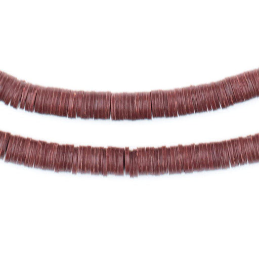 Brown Vinyl Phono Record Beads (5mm) - The Bead Chest