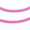 Pink Phono Record Vinyl Beads (4mm)