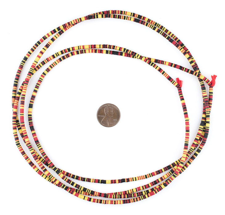 African Medley Phono Record Vinyl Beads (3mm) - The Bead Chest