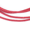 Red Phono Record Vinyl Beads (3mm)