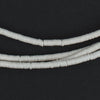 White Phono Record Vinyl Beads (3mm)