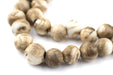 Dark Vintage Spherical Naga Conch Shell Beads (10mm) - The Bead Chest