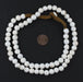White Spherical Naga Conch Shell Beads (10mm) - The Bead Chest