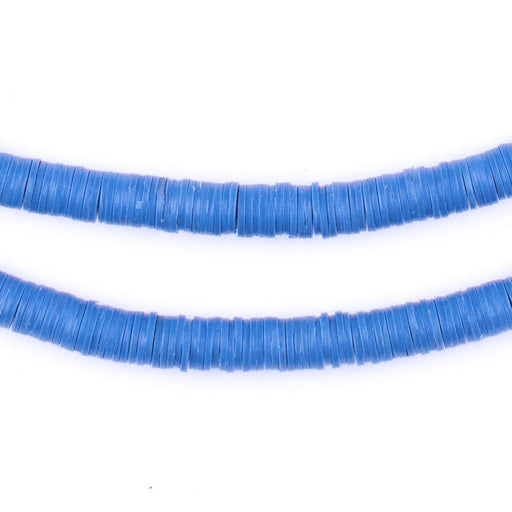 Blue Vinyl Phono Record Beads (5mm) - The Bead Chest