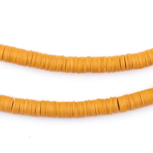 Orange Vinyl Phono Record Beads (5mm) - The Bead Chest