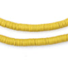 Yellow Vinyl Phono Record Beads (5mm)