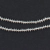 Silver Patterned Heishi Beads (3mm)