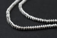 Silver Patterned Heishi Beads (3mm) - The Bead Chest