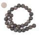 Dark Antiqued Round Tibetan Agate Beads (14mm) - The Bead Chest