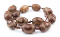 Premium Oval Tibetan Agate Beads (22x16mm) - The Bead Chest