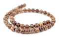 Premium Round Tibetan Agate Beads (8mm) - The Bead Chest