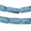 Turquoise-Style Ghana Glass Beads (25x10mm)
