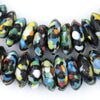 Jumbo Fused Rondelle Recycled Glass Beads (20mm)