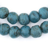 Vintage-Style Serpentine Recycled Glass Beads (13mm)