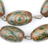 Premium Oval Tibetan Agate Beads (23x15mm)